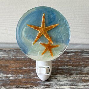 Starfish Duo Night Light Plug-In Nightlight Outlet Beach Housewarming Gift